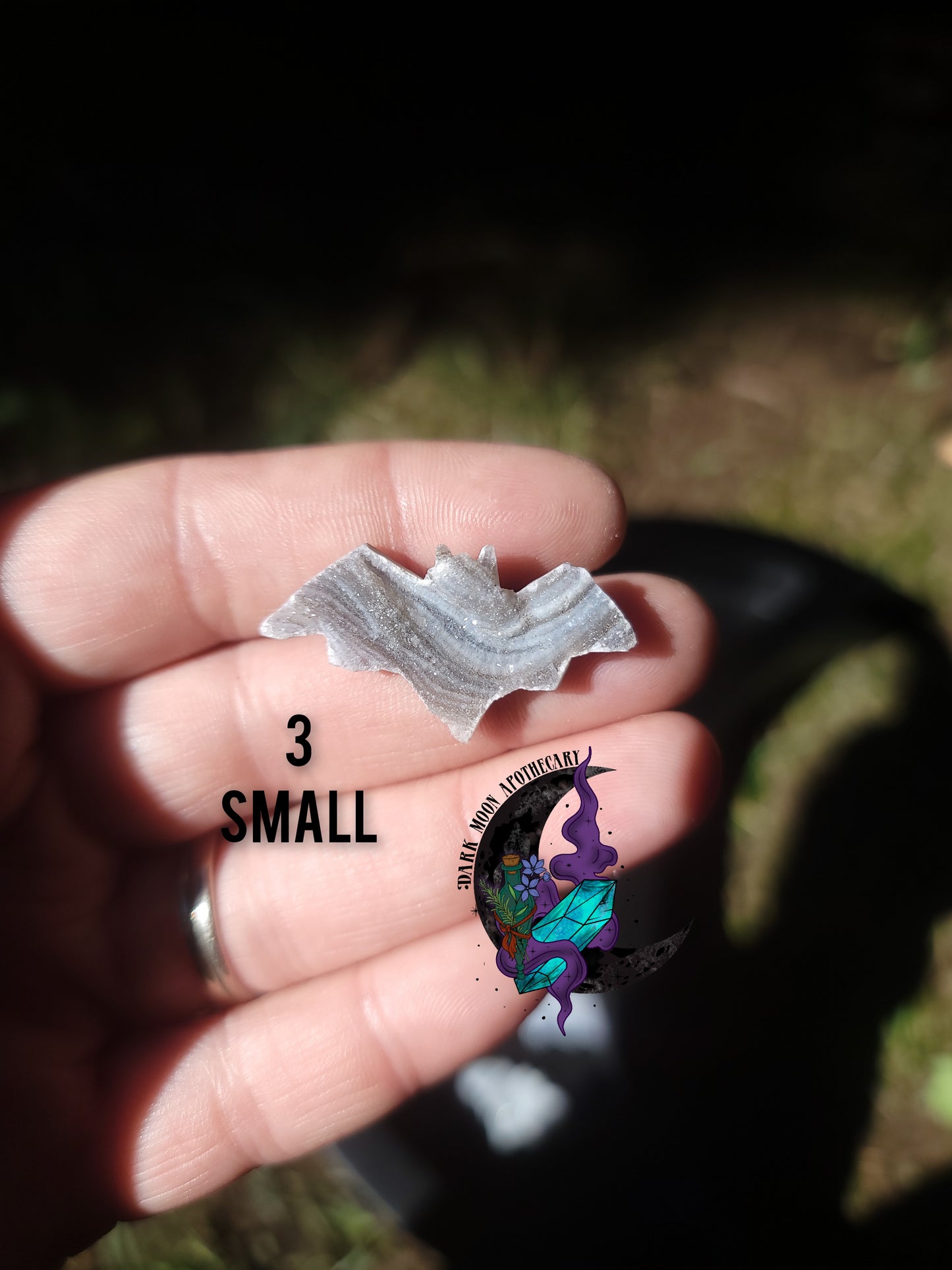 Druzy Chalcedony Bats