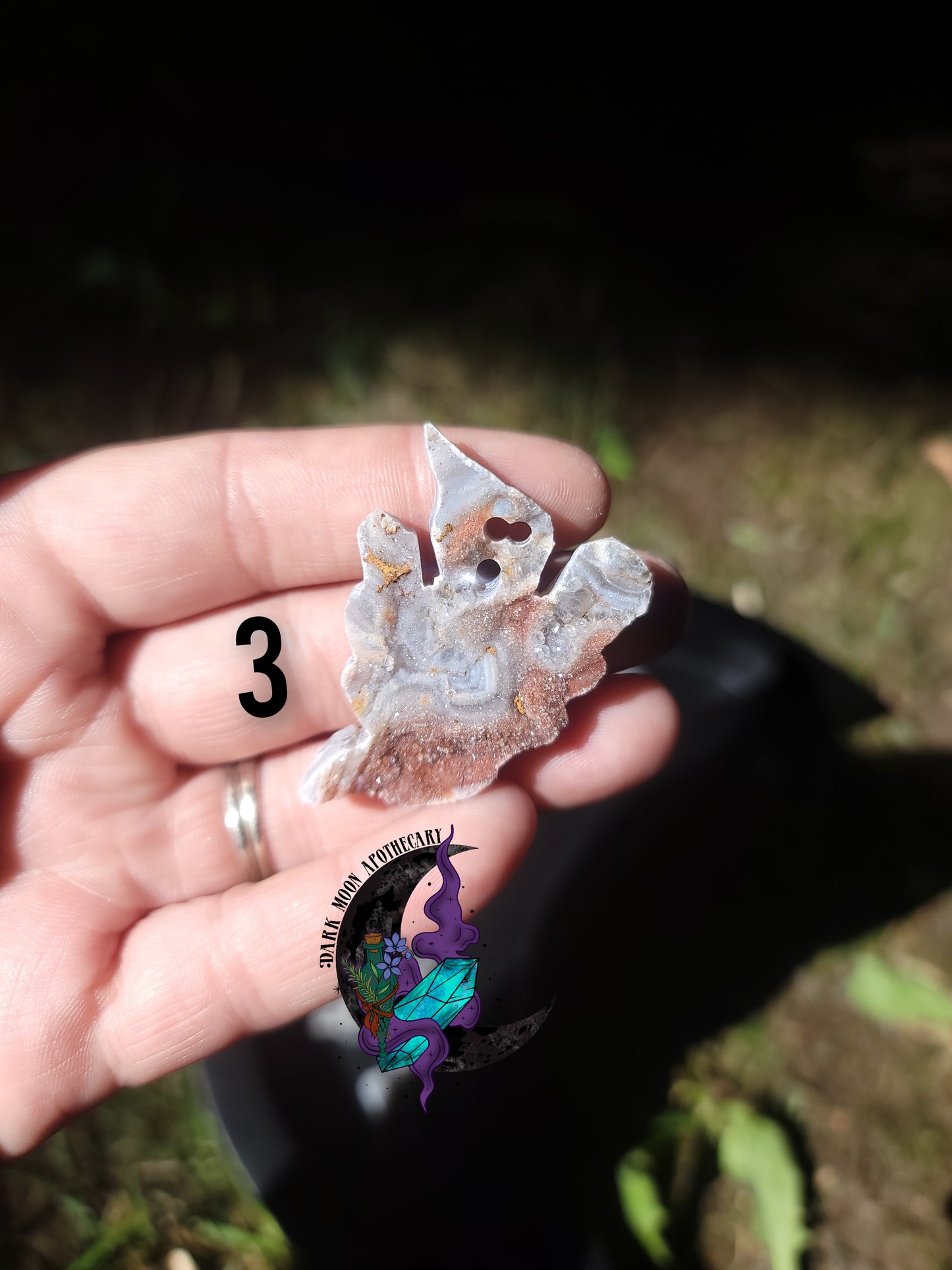 Druzy Chalcedony Ghosties